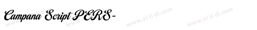 Campana Script PERS字体转换